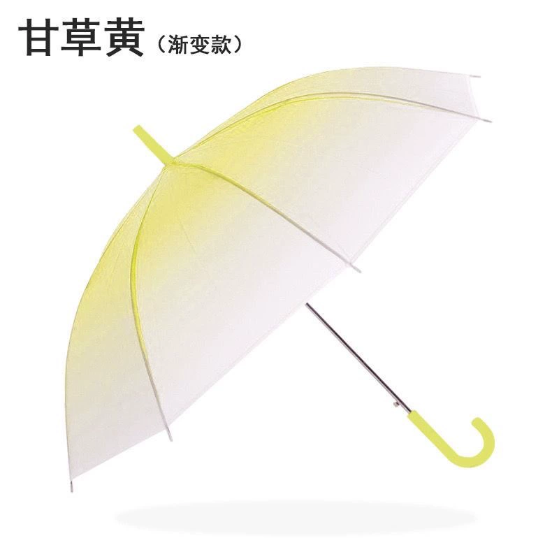 Gradient Transparent Umbrella for Rainy Day with Custom Logo - Model: 728191830697 - 图片 6