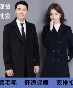 Winter Woolen Uniform Coat for Hotels Jewelry Stores 4S Shops - Model: 842233534304