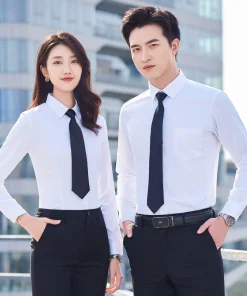 Wrinkle-Free Business Shirt for Work Commute Summer Breathable – Model: 710218872206 - custom logo apparel and promotional gifts by Ncgift