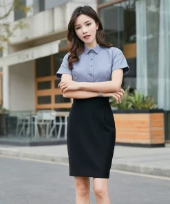 Alternative view of Slim Fit Pencil Skirt for Office Work with Slight Stretch and Hip-Hugging Design - Model: 722628045558