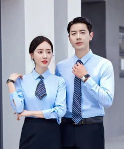 Wrinkle-Free Business Shirt for Work with Spread Collar and Moisture Wicking - Model: 709854944535