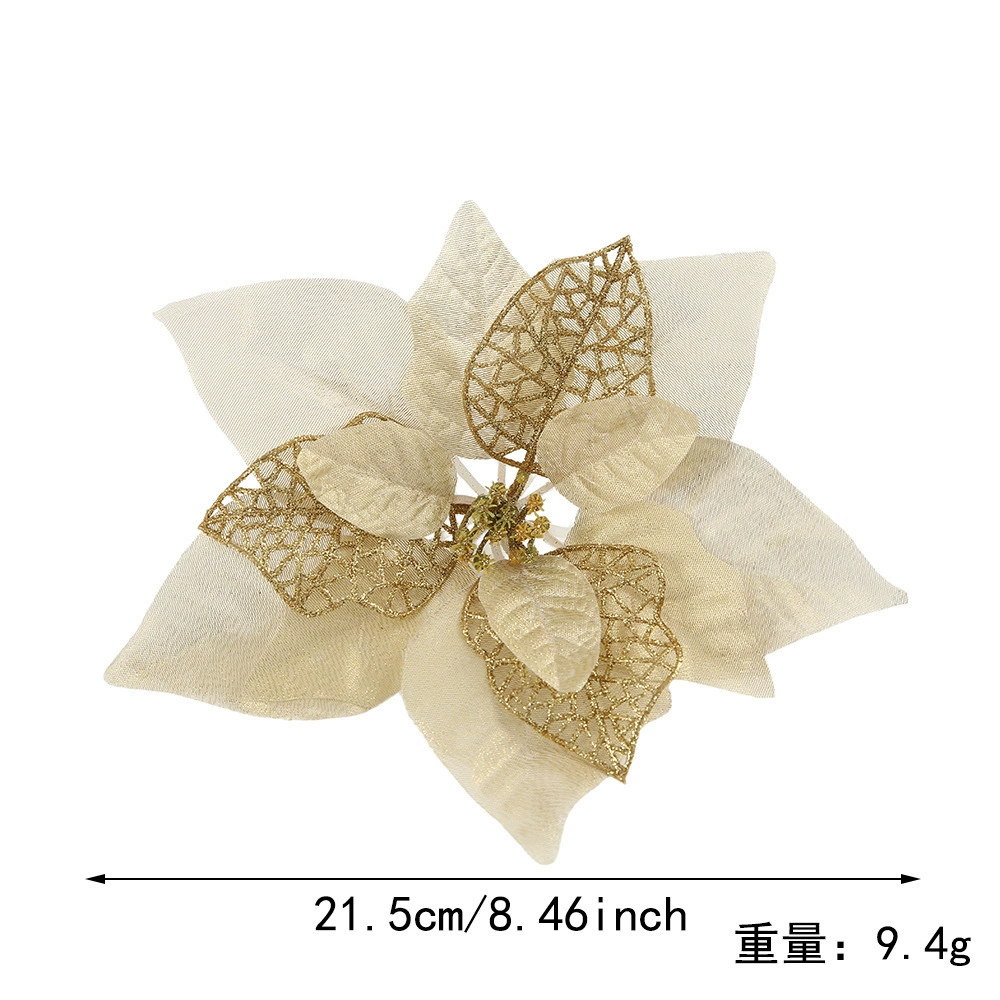 Artificial Christmas Flower Ornament for Tree Decor - Model: 1055593449908 - 图片 5