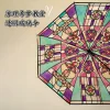 Cathedral Umbrella for Photo Props with Automatic Open Steel Frame - Model: 896147602768