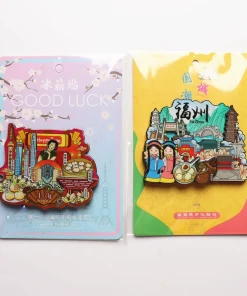 Alternative view of Travel Souvenir Refrigerator Magnets with City Landmarks for Home Decor - Model: 892390270388