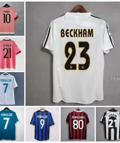 Retro Football Jersey for Match Day with Printed Club and National Team Designs - Model: 984504275180