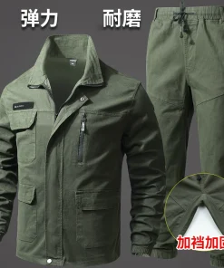 Alternative view of Outdoor Construction Workwear for Men - Camouflage Work Suit Set with Dirt Resistance - Model: 770759542302
