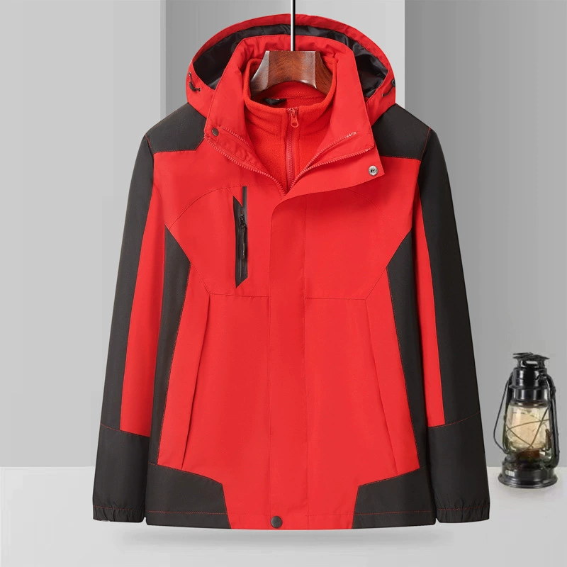 Windproof Waterproof 3-in-1 Jacket for Mountaineering with Fleece Liner - Model: 976404844655 - 图片 7
