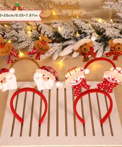 Alternative view of Christmas Party Decorations for Kids with Headbands & Hair Clips - Model: 828384672812