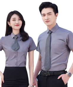 Wrinkle-Free Business Shirt for Work Commute Summer Breathable – Model: 710218872206 - custom logo apparel and promotional gifts by Ncgift