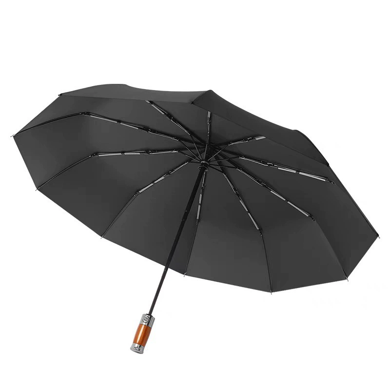 Windproof Umbrella for Rain and Sun with Wood Handle - Model: 1009484962537 - 图片 5