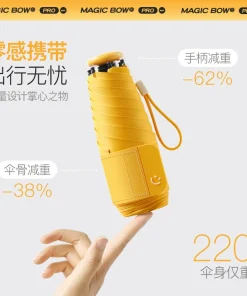 Alternative view of Lightweight Travel Umbrella for Rain and Sun Protection - Model: 1040114325023