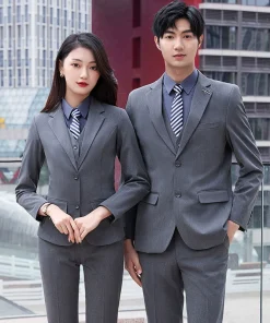 Alternative view of Men's Formal Suit Set for Work Bank Insurance Car Dealership Uniform - Model: 712684080484