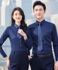 Wrinkle-Free Business Shirt for Work Commute Summer Breathable – Model: 710218872206 - custom logo apparel and promotional gifts by Ncgift