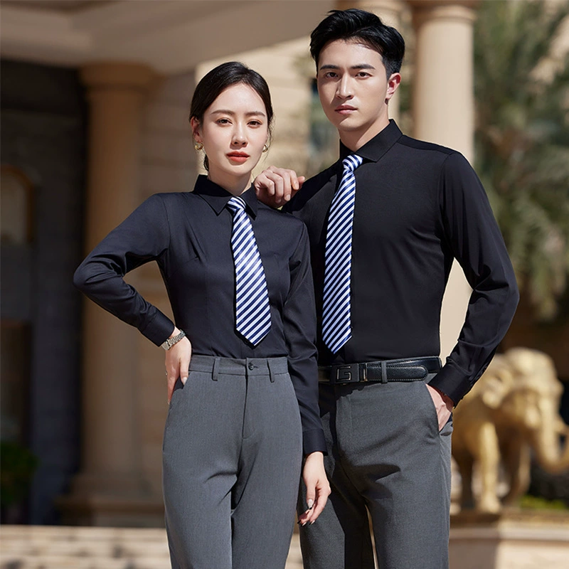 Wrinkle-Free Business Shirt for Work Commute Slim Fit - Model: 1058336015326 - 图片 4