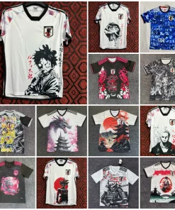 Anime Collaboration Football Jersey for Running and Sports - Model: 1006064454836