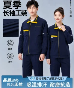 Factory Work Shirt for Hot Summer Breathable Long Sleeve - Model: 1057489619268