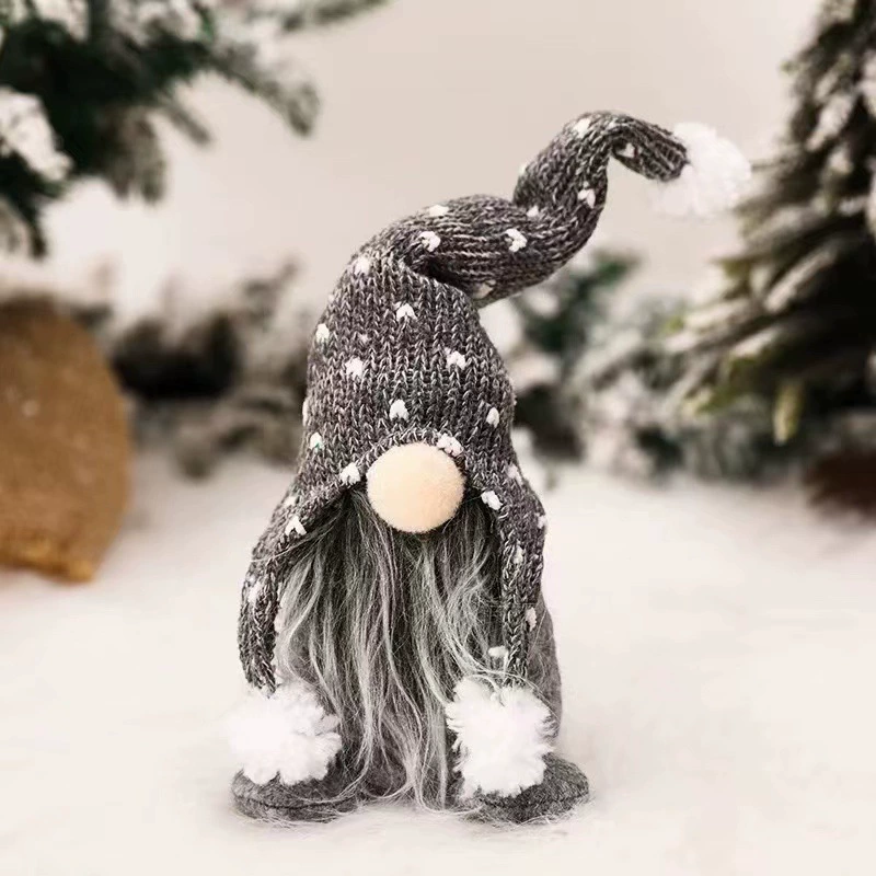 Christmas Decor Plush Forest Man Doll with Knitted Hat for Shelf - Model: 627039096229 - 图片 10