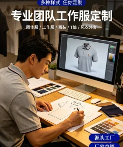 Custom Embroidered Polo Shirt for Corporate Events - Model: 1065695027932