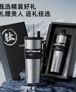 Alternative view of Titanium Travel Mug for Coffee Car Cup Holder Leakproof - Model: 1034997992471