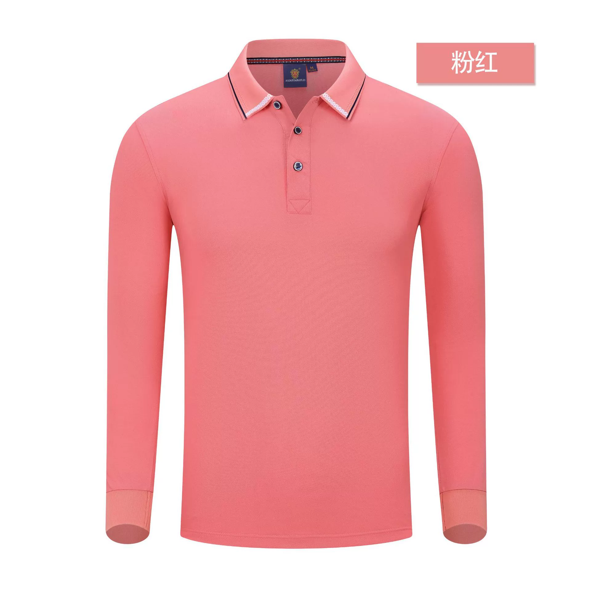 Custom Logo Long Sleeve Polo Shirt for Corporate Events - Model: 683127027277 - 图片 10