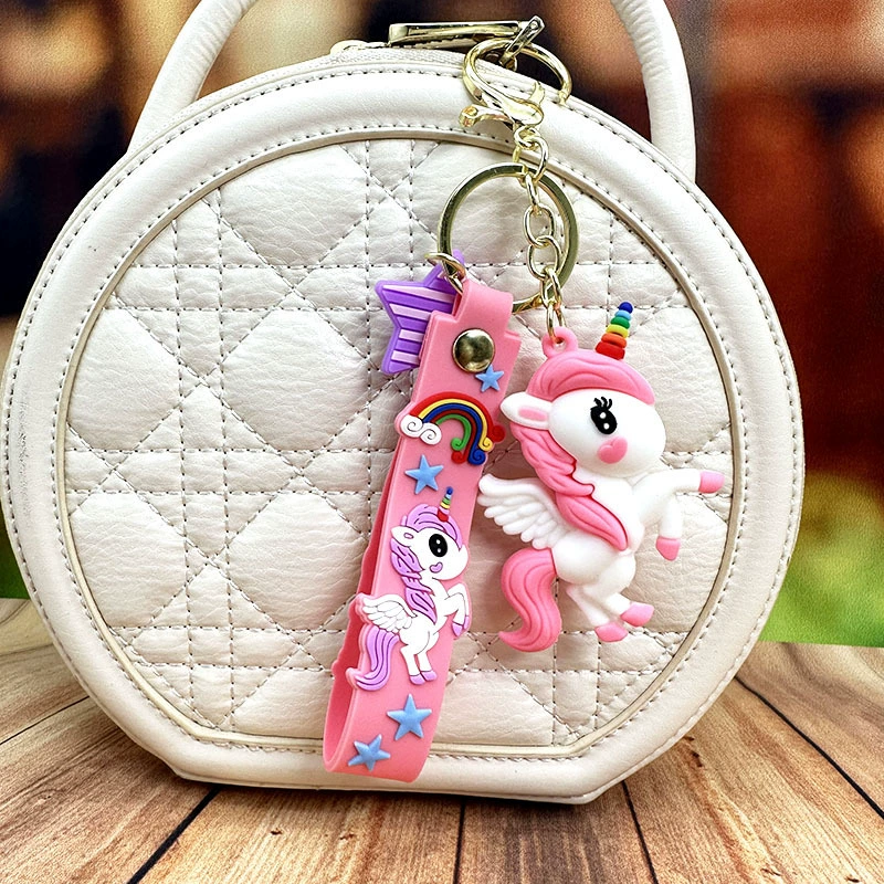 Unicorn Keychain Pendant for Bag Car Couple Gift Decor - Model: 650426152198 - 图片 4