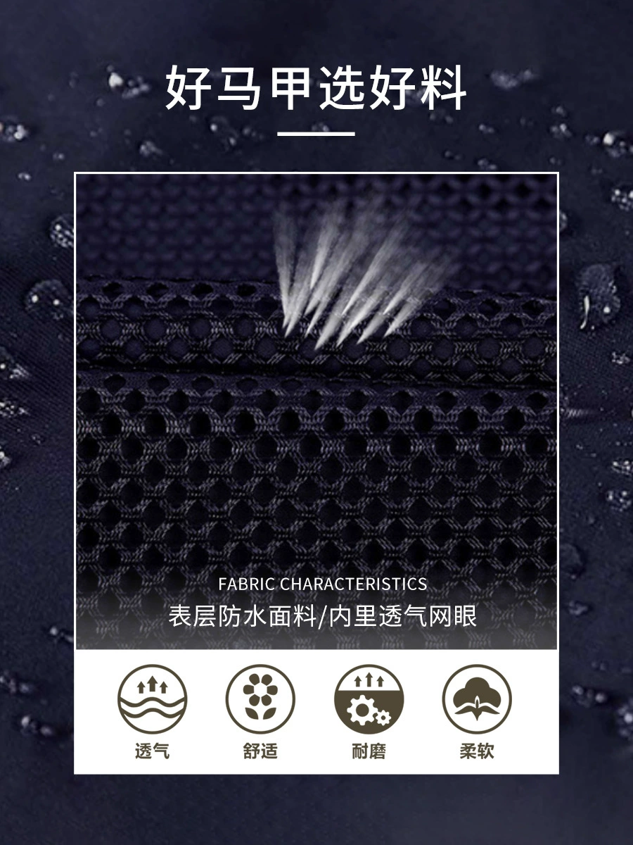 Quick-Dry Sleeveless Work Vest for Fishing Photography Casual - Model: 1017717870762 - 图片 3
