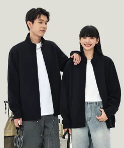 Alternative view of 380g Zip Cardigan for Fall Casual Wear with Ribbed Hem - Model: 841249703822
