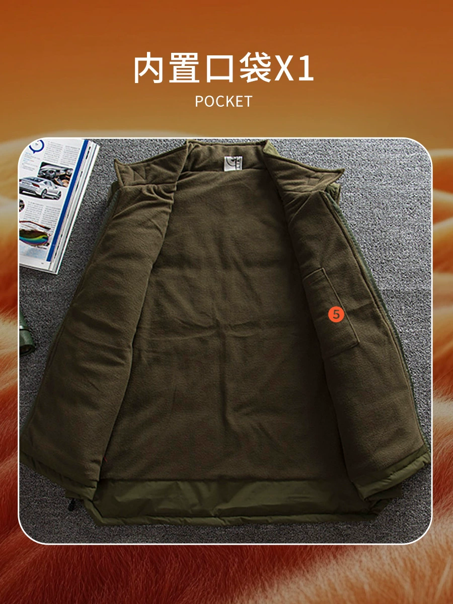 Winter Workwear Vest for Team Uniforms with Custom Logo - Model: 1021254260237 - 图片 3