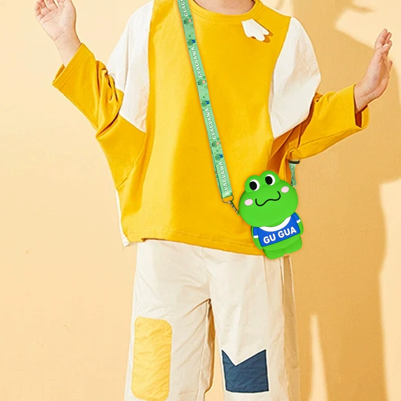 Kids Silicone Pendant Crossbody Bag for Daily Matching with Zipper Coin Pocket - Model: 1042302768879 - 图片 3
