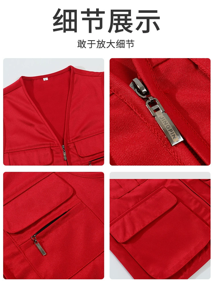 Photographer Journalist Work Vest with Multi-Pockets for Promotions - Model: 950399517973 - 图片 3