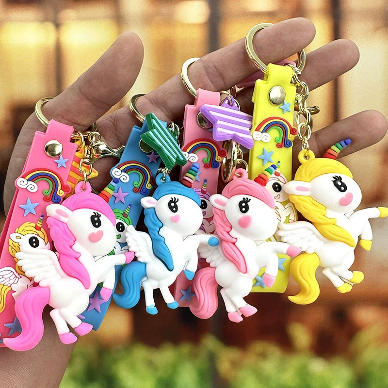 Unicorn Keychain Pendant for Bag Car Couple Gift Decor - Model: 650426152198 - 图片 2