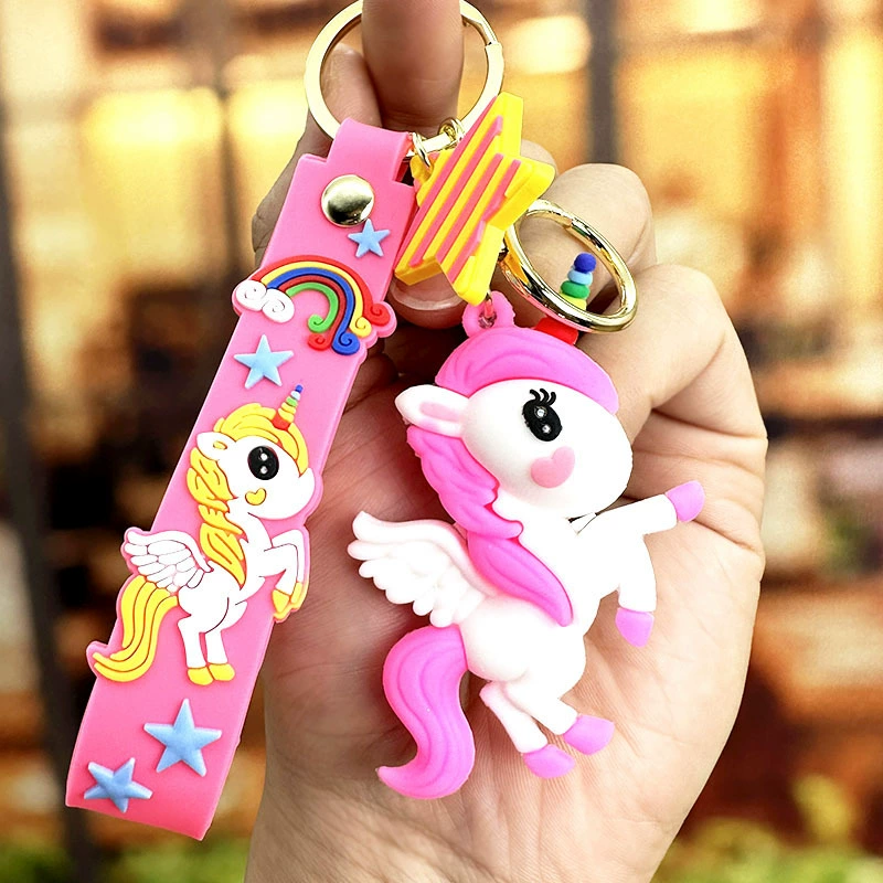 Unicorn Keychain Pendant for Bag Car Couple Gift Decor - Model: 650426152198 - 图片 8