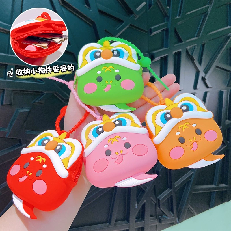 Cute Snake Silicone Wallet Keychain for Daily Matching - Model: 1072997518373 - 图片 3