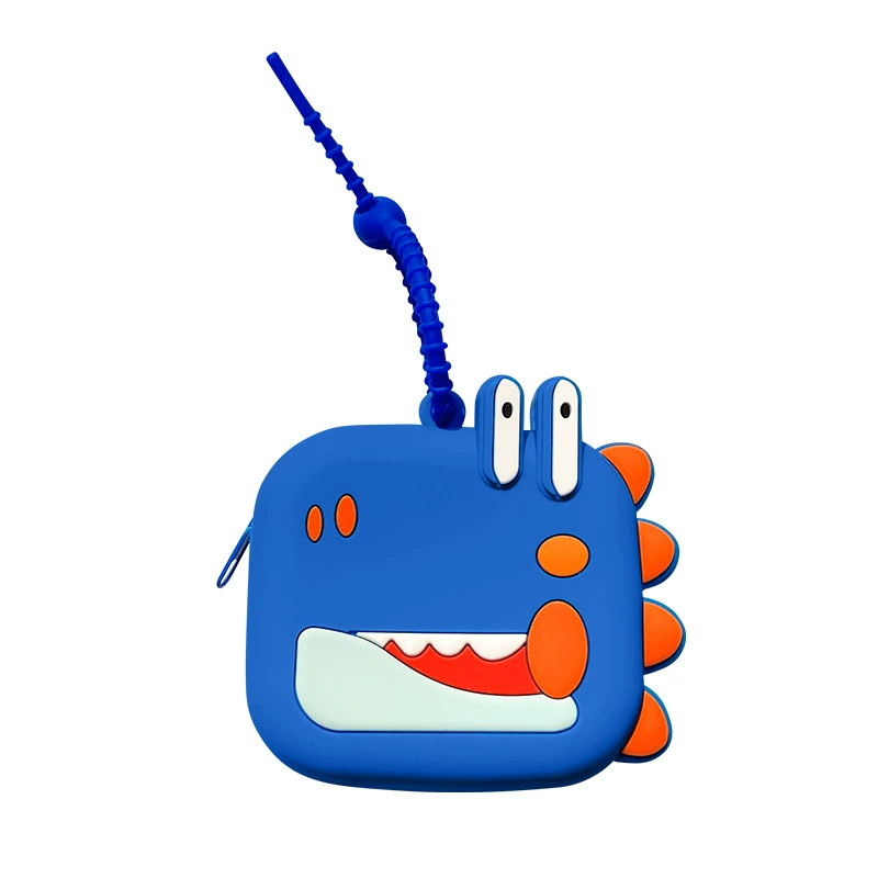 Dinosaur Silicone Coin Purse for Earphones and Coins, Handheld Storage Bag - Model: 955852709104 - 图片 5