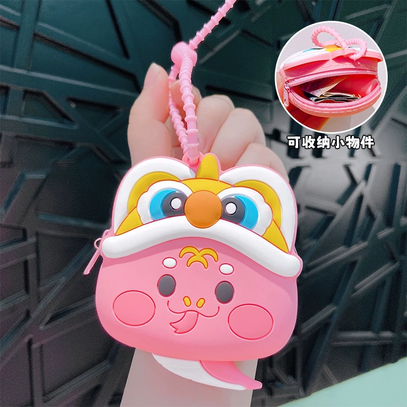 Cute Snake Silicone Wallet Keychain for Daily Matching - Model: 1072997518373 - 图片 6