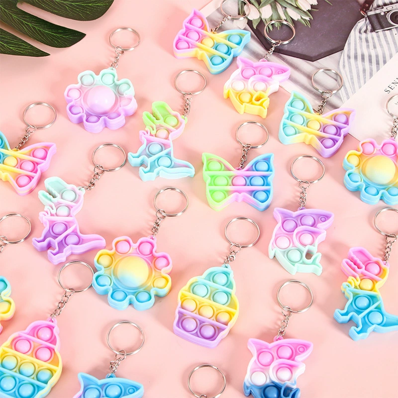 Finger Bubble Decompression Toy Keychain for School Bag Pendant Gift - Model: 995703549796 - 图片 6