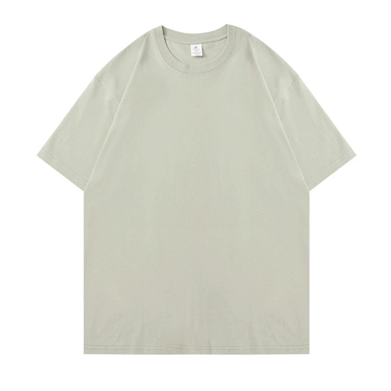 220g Cotton Drop Shoulder Tee for Summer Casual Base Layer - Model: 876294810118 - 图片 10