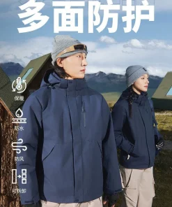 Alternative view of Waterproof 3-in-1 Work Jacket for Outdoor Team Uniforms & Skiing - Model: 1079779000968
