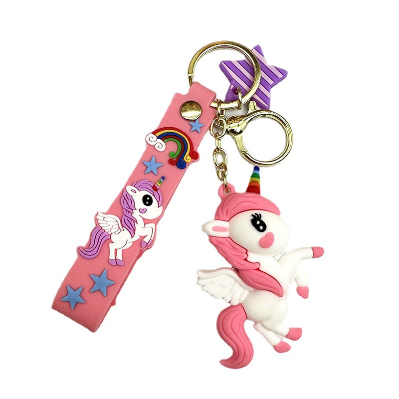 Unicorn Keychain Pendant for Bag Car Couple Gift Decor - Model: 650426152198 - 图片 5