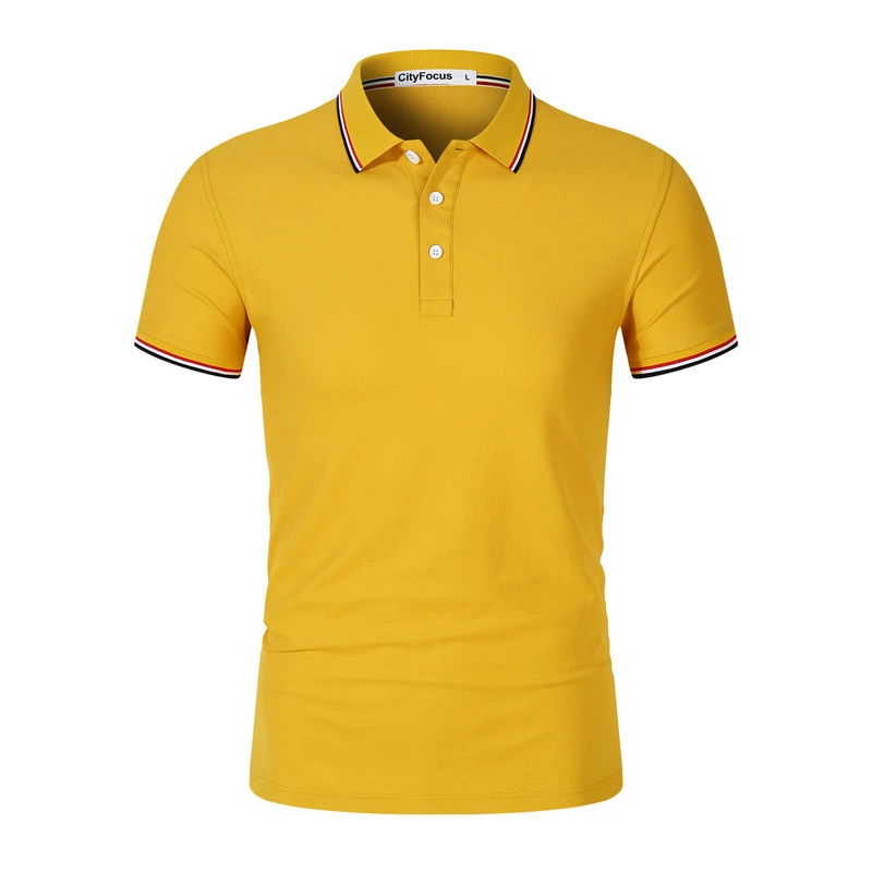Breathable 210g Cotton Polo Shirt with Slit Hem for Business Workwear - Model: 1040567934796 - 图片 8