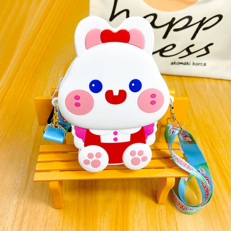 Kids Silicone Pendant Crossbody Bag for Daily Matching with Zipper Coin Pocket - Model: 1042302768879 - 图片 7