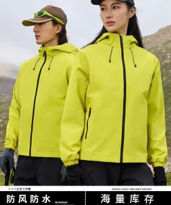 Unisex Hooded Jacket for Mountaineering Hiking Windproof - Model: 1069166533454