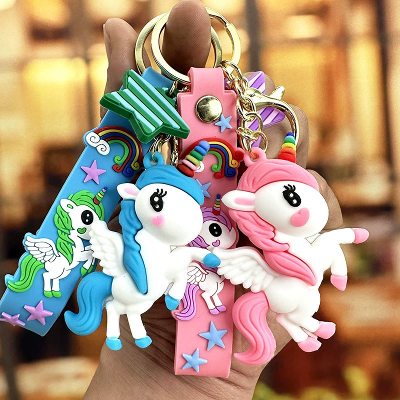Unicorn Keychain Pendant for Bag Car Couple Gift Decor - Model: 650426152198