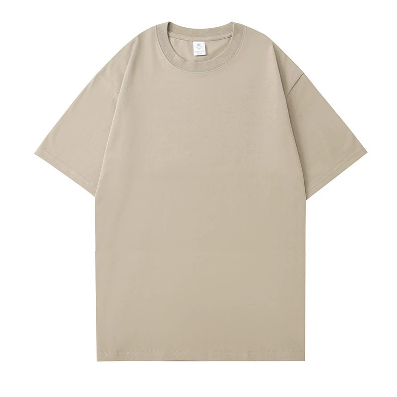 220g Cotton Drop Shoulder Tee for Summer Casual Base Layer - Model: 876294810118 - 图片 7
