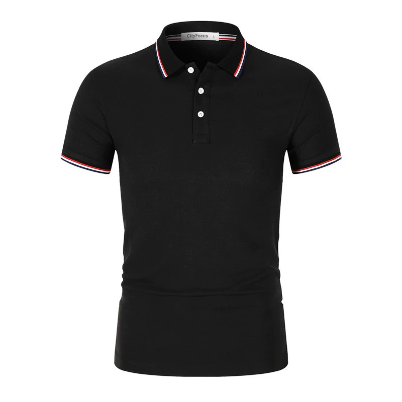 Breathable 210g Cotton Polo Shirt with Slit Hem for Business Workwear - Model: 1040567934796 - 图片 6