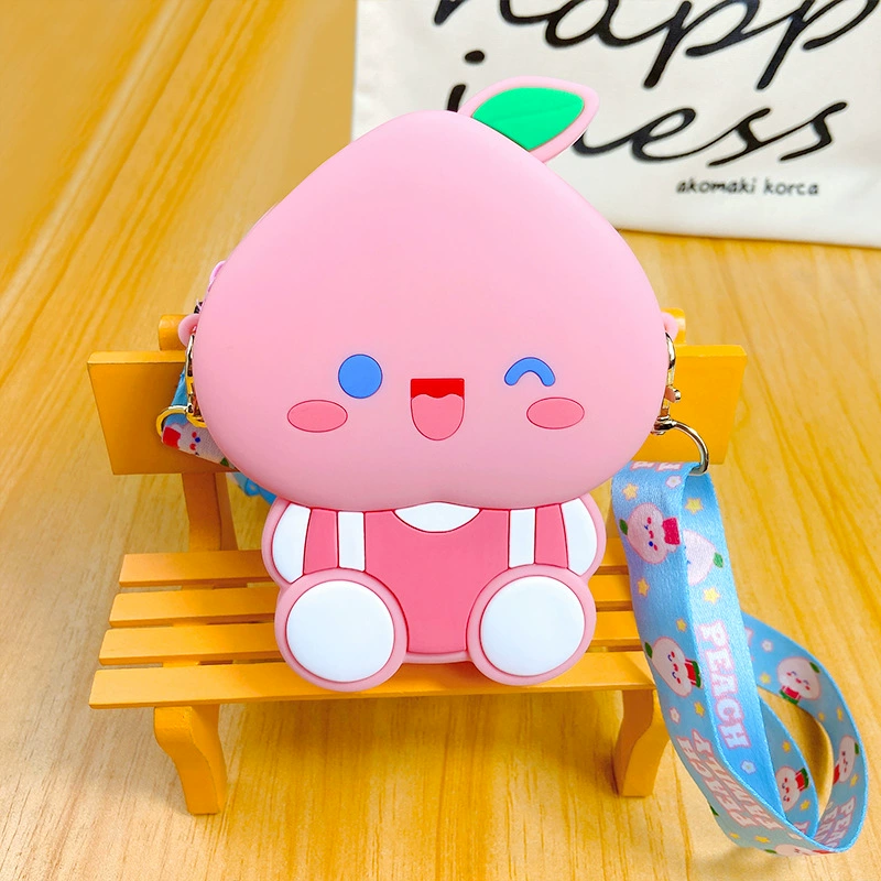 Kids Silicone Pendant Crossbody Bag for Daily Matching with Zipper Coin Pocket - Model: 1042302768879 - 图片 8