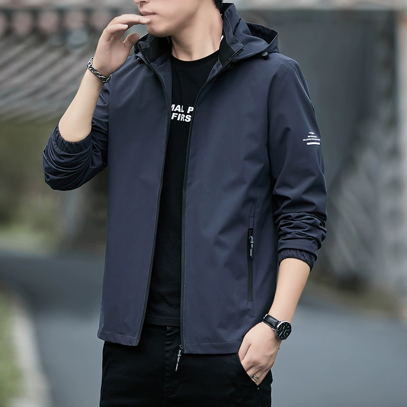 Men's Fleece Jacket for Spring Autumn Casual Outdoor with Multi-Pocket - Model: 680596310063