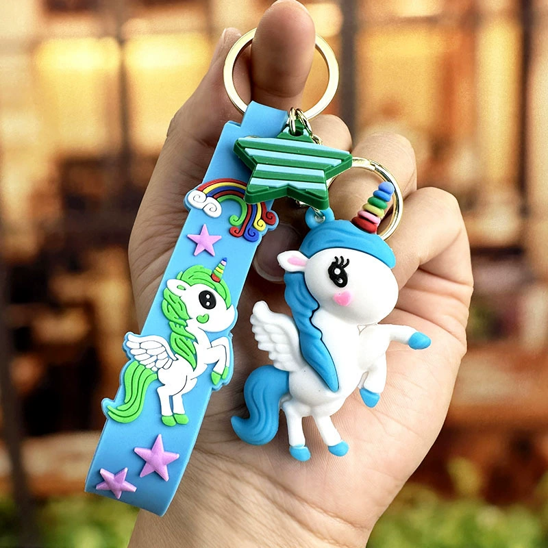 Unicorn Keychain Pendant for Bag Car Couple Gift Decor - Model: 650426152198 - 图片 6