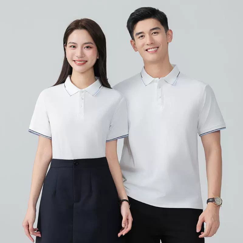 Custom Logo Polo Shirts for Work Uniforms with Antibacterial Fabric - Model: 1055330529415 - 图片 6