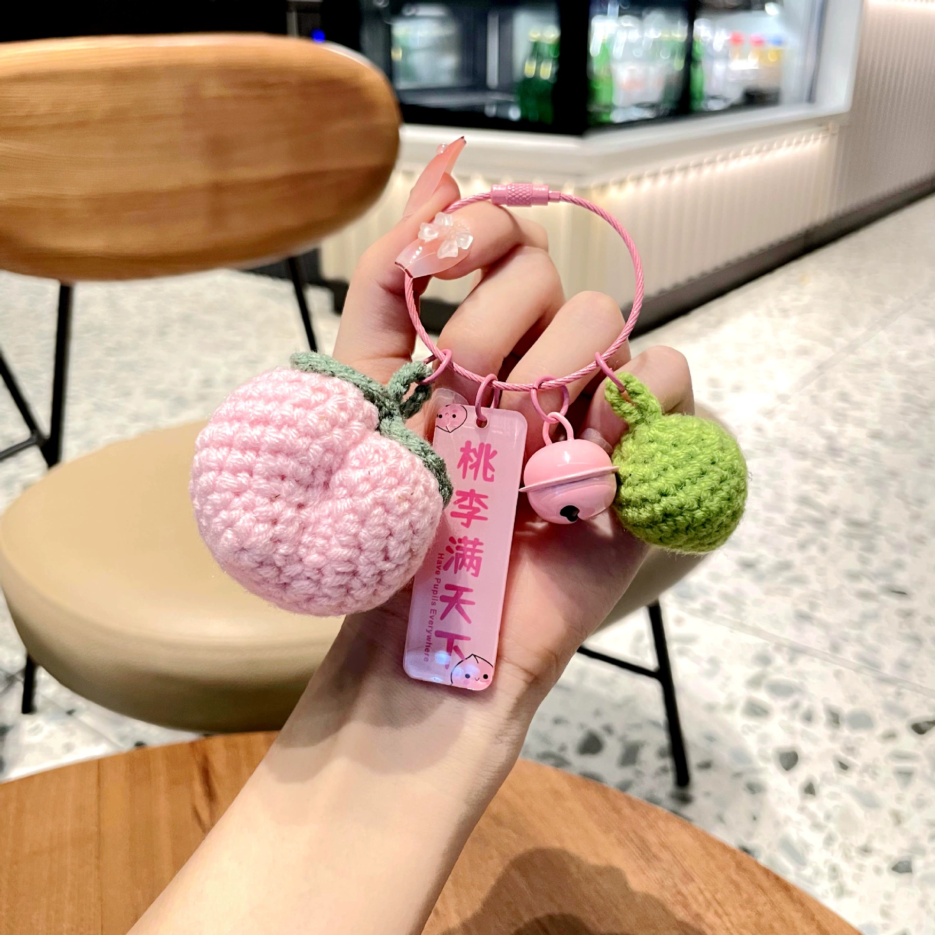 Teacher's Day Gift Keychain for School Opening, Wool Bag Charm - Model: 732597644421 - 图片 3
